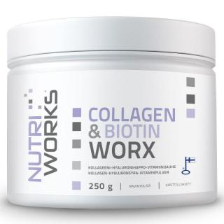 Collagen & Biotin Worx 250g - NutriWorks - EXP: 17/12/22