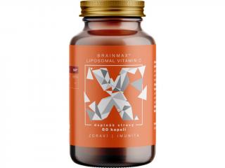 Lipozomální Vitamín C, 500 mg, 60 rostlinných kapslí BrainMax