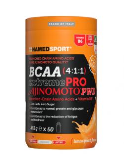 NAMEDSPORT BCAA 4:1:1 Extreme PRO Ajinomoto PWD 345 g sypká fermentovaná forma BCAA v kvalitě Ajipure Varianta: lemon-peach