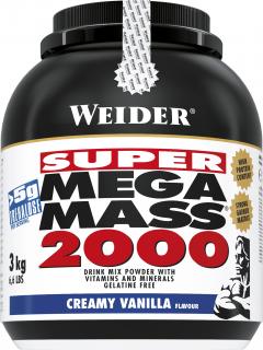 SUPER Mega Mass 2000 Gainer Weider 3000 g Varianta: Jahoda
