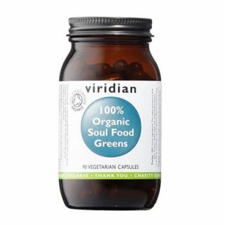 Viridian Organic Soul Food Greens JečmenPšenice SpirulinaChlorela Alfalfa Chaluhy Varianta: 90 kapslí
