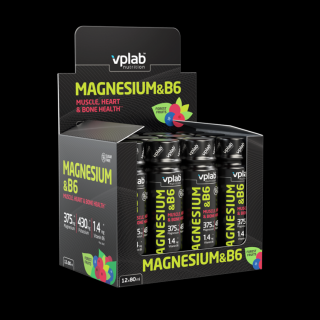 VPLab Magnesium + B6 80 ml shot tekutá forma hořčíku s draslíkem a vitaminem B6 Varianta: lesní ovoce