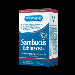 VPLab Sambucus Echinacea Premium Immune Formula 60 kapslí rostlinné extrakty vitamin C zinek Varianta: selen