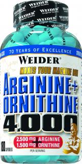 Weider Arginine + Ortnithine 4.000 Varianta: 180 kapslí