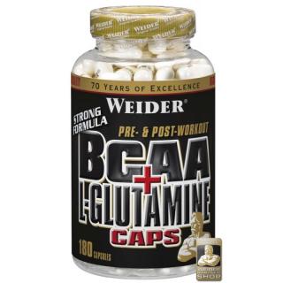 Weider BCAA + L-Glutamin Varianta: 180 kapslí