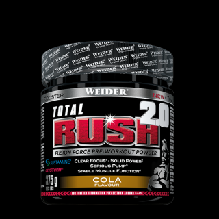 Weider Total Rush 2.0 375g stimulační předtréninková směs s vysokým obsahem kofeinu Varianta: brusinka