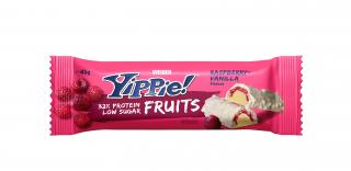 Weider Yippie Fruit 32% Protein Low Sugar 45g proteinová tyčinka s příchutí ovoce a vysokým obsahem bílkovin Varianta: Banana Split