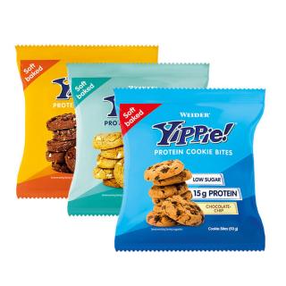 Weider Yippie! Protein Cookie Bites Malé Proteinové koláčky Yippie 50 g Varianta: čokoláda-vanilka