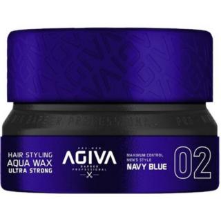 AGIVA Styling Wax 02 Strong 155 ml (modrý)  (AGIVA 02 silný vosk lesk.)