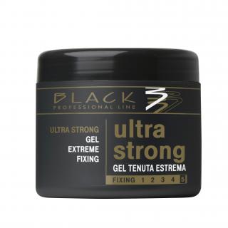 Black Gel Ultra Strong 500ml - gél na vlasy (Extra silný gél na vlasy.)