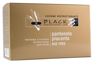Black Panthenol  Placenta Hair Lotion 10ml - vlasové ampule (Vlasové ampule k revializácii vlasov.)