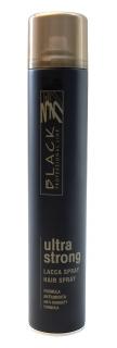 Black Ultra Strong Hair Spray 500ml - lak na vlasy (Lak na vlasy vhodný na moderný styling.)