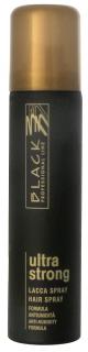 Black Ultra Strong Hair Spray 750ml - lak na vlasy (Lak na vlasy vhodný na moderný styling.)