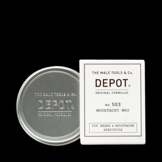 Depot NO.503 Moustache Wax 30ml  (Poskytuje kontrolu umožňujúcu fúziky modelovať a tvarovať.)