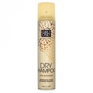 GIRLZ ONLY dry shampoo FOR BLONDES (Suchý šampón pre svetlé blond a blond vlasy 200 ml)