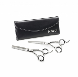 Kiepe School Set nožnie (Set kaderníckych nožníc (nožnice 5.5 + efilačné nožnice - semi-offset))