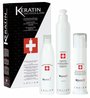 Lovien Keratin Biotissulare 3 fáze - keratínový systém na vlasy (Keratínový systém.)