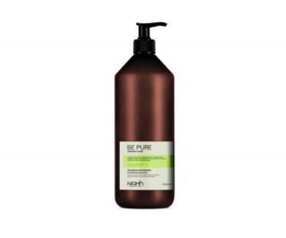 Niamh Hairkoncept Be Pure Nourishing Shampoo 1000 ml - výživný šampón na vlasy (Pre jemné, slabé, vysušené a unavené vlasy. Obsahuje ovsený výťažok a extrakt z okvetných lístkov vlčieho maku.)