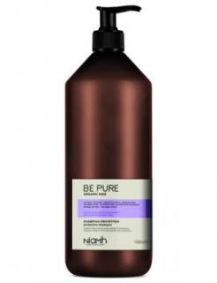Niamh Hairkoncept Be Pure Protective Shampoo 1000 ml - ochranný šampon na vlasy (Pre vlasy po chemických procesoch (farbenie a odfarbovanie). Obsahuje organický extrakt z granátového jablka a nechtíka lekárskeho.)