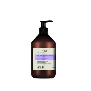 Niamh Hairkoncept Be Pure Protective Shampoo 500 ml - ochranný šampon na vlasy (Pre vlasy po chemických procesoch (farbenie a odfarbovanie). Obsahuje organický extrakt z granátového jablka a nechtíka lekárskeho.)