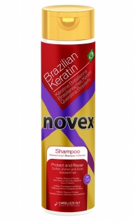 Novex Brazilian Keratin Shampoo 300 ml - šampón na vlasy s brazílskym keratínom (Fáza 1 - Šampón s brazílskym keratínom.)