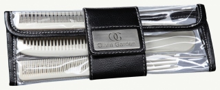 Olivia Garden Carbo Silk Cutting Comb CS-TP1 - sada karbonových hřebenů na vlasy (Sada karbónových hrebeňov na vlasy + púzdro zdarma.)