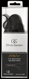 Olivia Garden Silkcut 5.7 Shear Matt Black Edition - kadernické nožnice (Profesionálne kadernické nožnice)