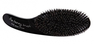 Olivia Garden The Kidney Brush 100 % Boar Black Edition - kefa na vlasy (Profesionálna plochá kefa na vlasy. )