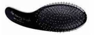 Olivia Garden The Kidney Brush Wet Detangler Black Edition - kefa na vlasy (Profesionálna plochá kefa na vlasy pre rozčesanie mokrých vlasov.)