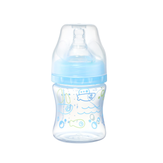 Babyono Antikoliková fľaša so širokým hrdlom 120 ml modrá