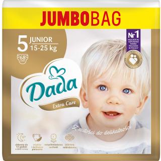 DADA Extra Care Junior Jumbo plienky Veľ. 5 - 68 ks (15-25 kg)