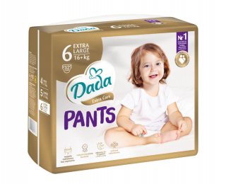 DADA Extra Care Plienky Pants XL Veľ. 6 - 32 ks (16+ kg)