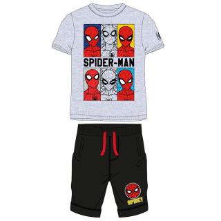 Set tričko a kraťasy - sivé/čierne chlapčenské Spiderman Veľkosť: 104