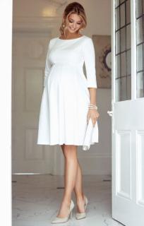 Tiffany Rose Sienna tehotenské svadobné šaty krémove, veľkosť M/L
