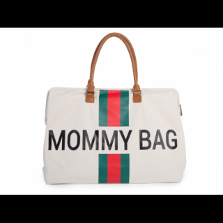 Childhome taška Mommy Bag Big Off White-Green Red