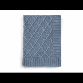 Mamas  Papas pletená deka modrý denim