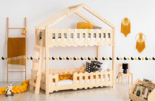 Detská poschodová posteľ domček ZIPPO B 160x70 cm