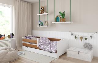 Detská posteľ EMMA srdiečka 160x80 cm, Jelša, Áno, s úložným priestorom