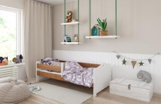 Detská posteľ EMMA srdiečka 160x80 cm, Jelša, Nie, bez úložného priestoru