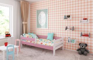 Detská posteľ RYSIO 180x80 cm, Růžová, Nie, bez úložného priestoru
