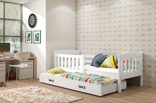 Detská posteľ s prístelkou KUBUS biela Biela, 190x80 cm