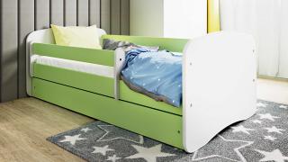 Detská posteľ s úložným priestorom Babydreams 160x80 cm, Zelená