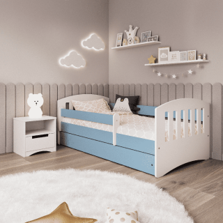 Detská posteľ s úložným priestorom Classic 1 180x80 cm, Modrá