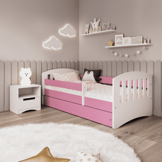 Detská posteľ s úložným priestorom Classic 1 180x80 cm, Růžová