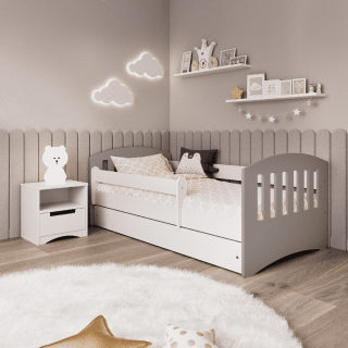 Detská posteľ s úložným priestorom Classic 1 180x80 cm, Šedá MIX