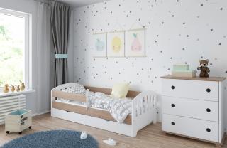 Detská posteľ s úložným priestorom CLASSIC 180x80 cm, Dub, Áno, s úložným priestorom
