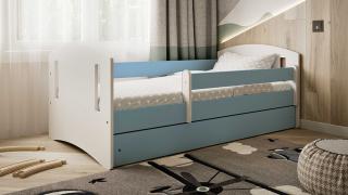 Detská posteľ s úložným priestorom Classic 2 160x80 cm, Modrá
