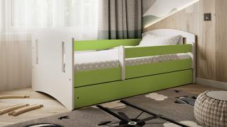 Detská posteľ s úložným priestorom Classic 2 160x80 cm, Zelená