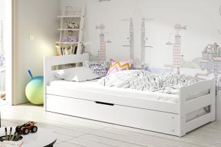 Detská posteľ s úložným priestorom ERNIE 200x90 Biela