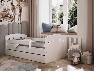 Detská posteľ s úložným priestorom Julia 160x80 cm, Biela